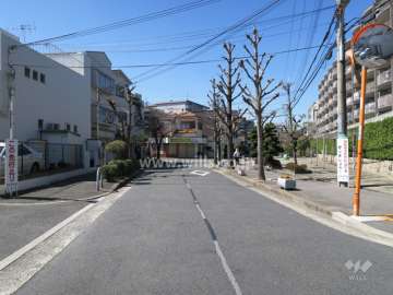 敷地南側の前面道路