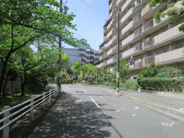 敷地南側の前面道路