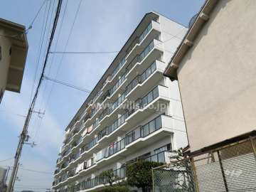 茨木稲葉町グランドハイツの外観(南東側から)