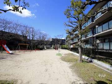 G棟の南側には公園があります。