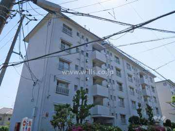 平田住宅18号棟の外観（北東側から）