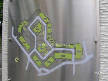 緑地公園グリーンハイツの敷地配置図