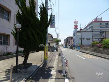 敷地の西側前面道路