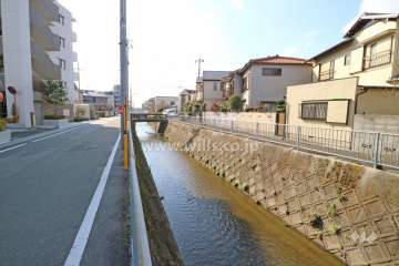 敷地東側の河川