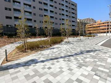 敷地東側には植栽スペースが設けられています。