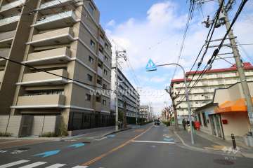 敷地東側の前面道路