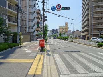 敷地北側の前面道路