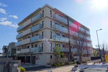 ルネグラン夙川北名次の外観（北西側から）