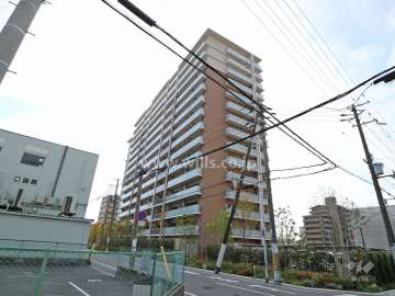 ブランズシティ上新庄の外観(北東側から)