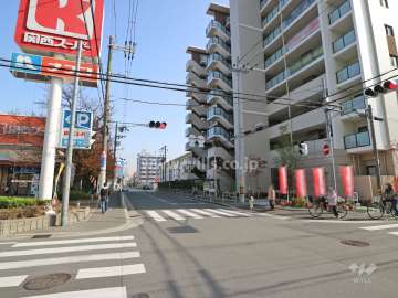 敷地北側の前面道路。