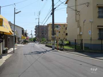 敷地東側の前面道路