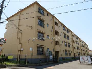 ハイム富田北棟の外観（北東側から）