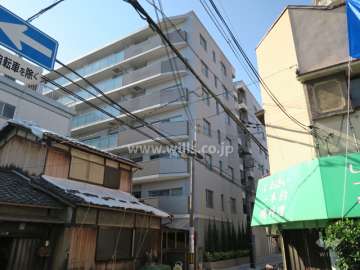 ユニハイム茨木永代町の外観(北東側から)