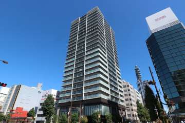 ザ・パークハウス久屋大通ローレルタワーの外観（南西側から）