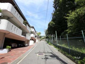 敷地東側の前面道路