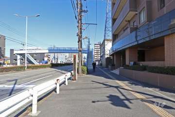 敷地北西側の前面道路（国道154号線）