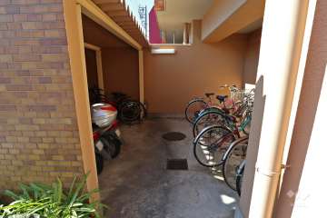 バイク置場と駐輪場