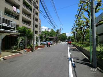 敷地南側前面道路