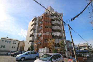 三旺マンション西山東公園の外観（北東側から）