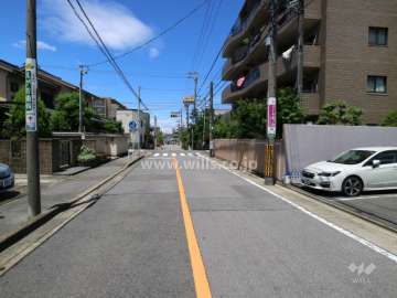 敷地南側前面道路