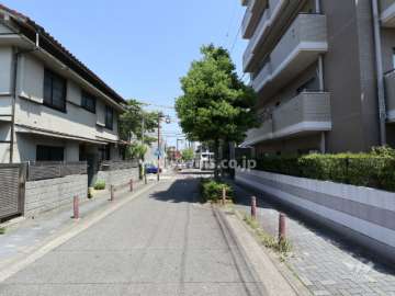 敷地西側前面道路