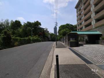 敷地南側の前面道路