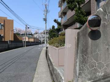 敷地南側の前面道路