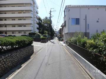 敷地西側前面道路