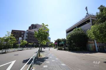 敷地西側にショッピングセンターがあります。