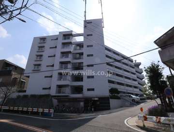 ハイツ鹿の子の外観（北側から）