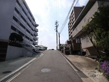 敷地北側の前面道路