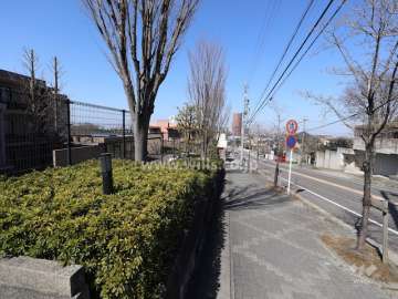 敷地北側の前面道路