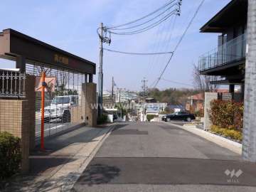 敷地北側の前面道路