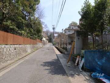 敷地北側の前面道路