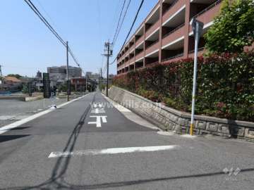 敷地南側の前面道路