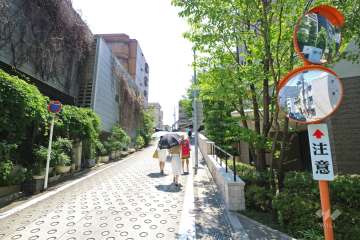 敷地東側の前面道路
