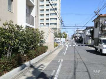 敷地東側前面道路
