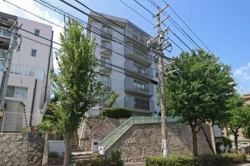 ポプラハイツ覚王山の外観（南東側から）