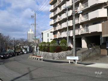 敷地南側の前面道路