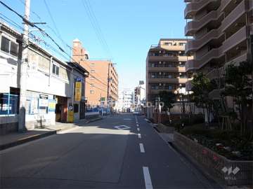 敷地北側の前面道路