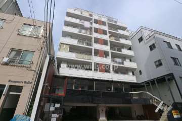 ホワイトキャッスル新栄の外観（南西側から）