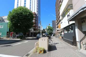敷地南側の前面道路（東側から）