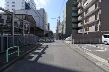 敷地南側の前面道路（松ケ枝大池町線支線第1号）