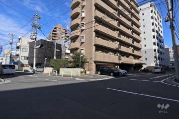 敷地西側の前面道路