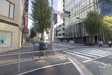 敷地北側の前面道路（東側から）