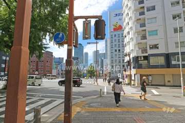 敷地南側の前面道路（東側から）