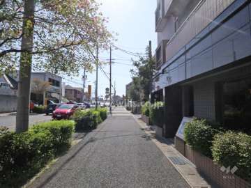 敷地北東側の前面道路