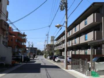 アルピナ藤ヶ丘の正面道路