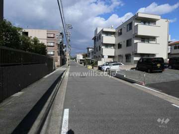 敷地東側前面道路