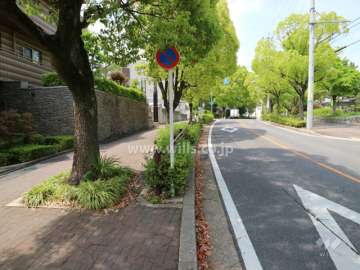 敷地北東側の前面道路